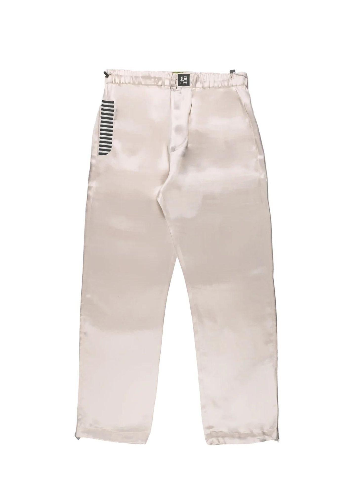 Taffeta Silk Pants-Ivory