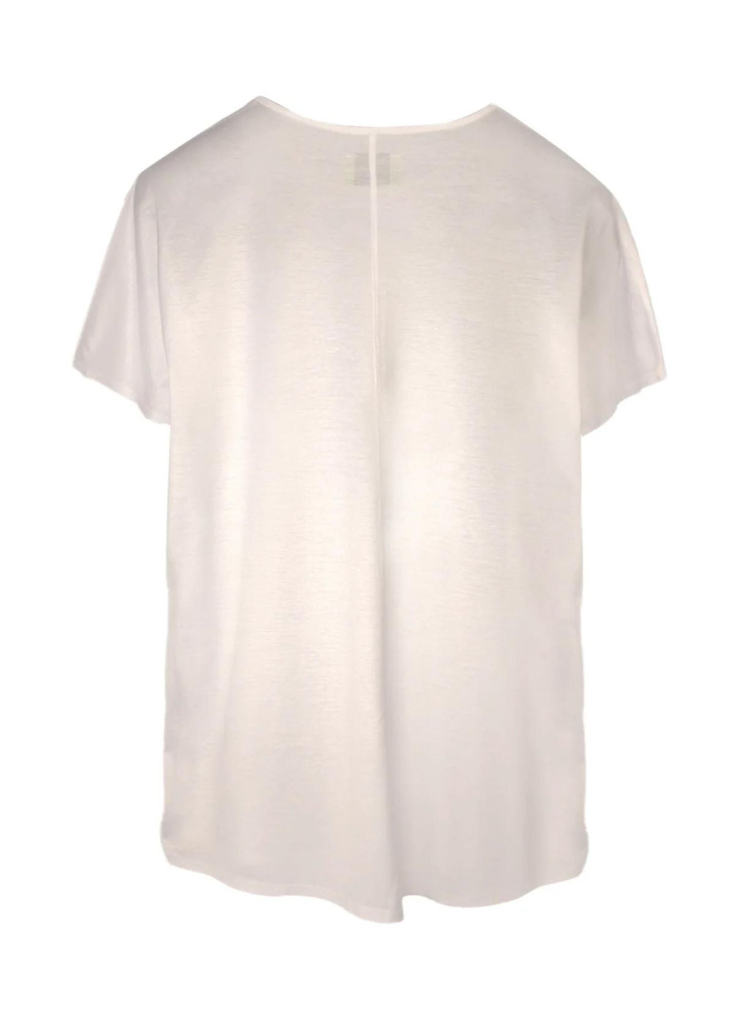 Mercerized Cotton T-Shirt-White