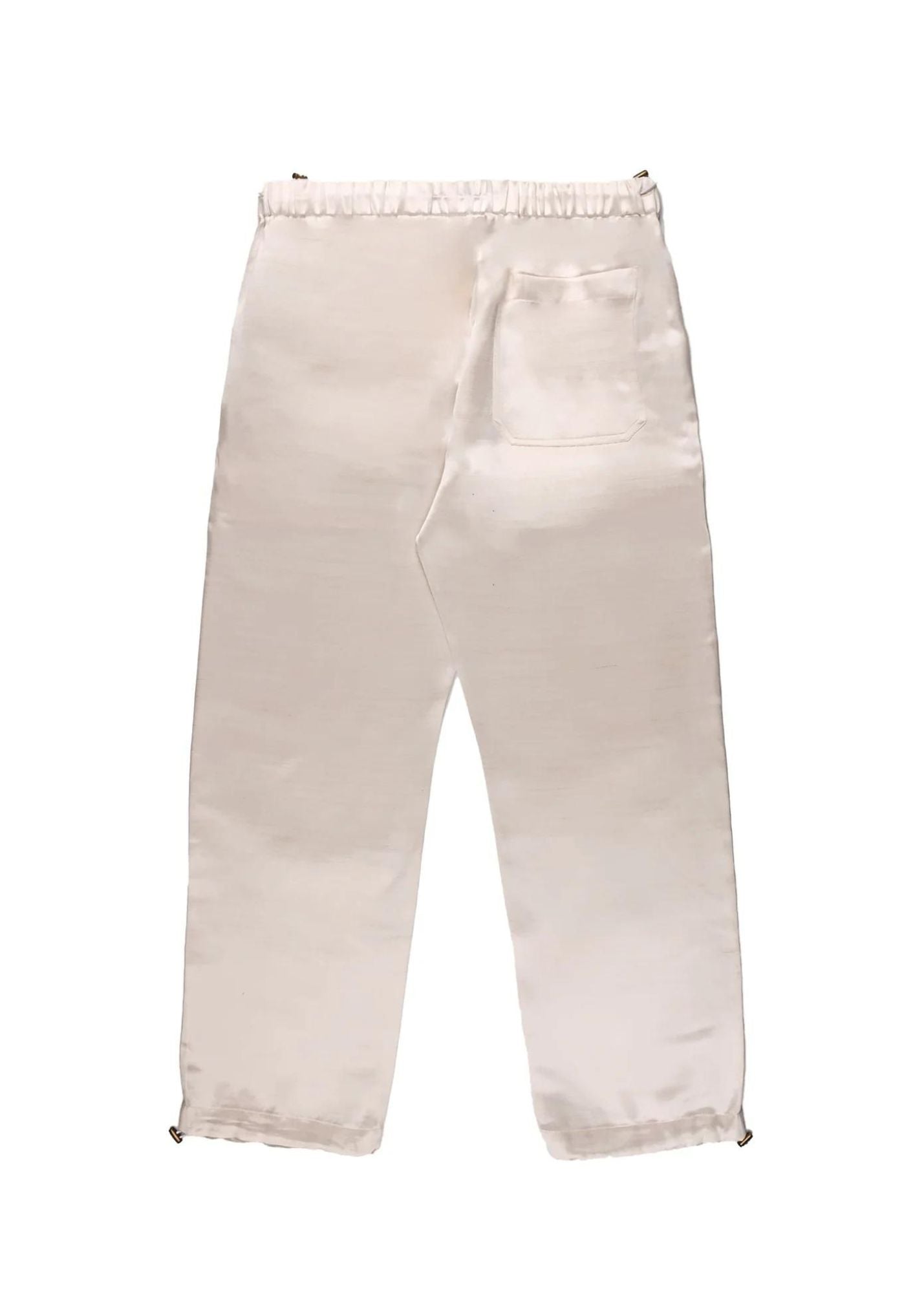 Taffeta Silk Pants-Ivory