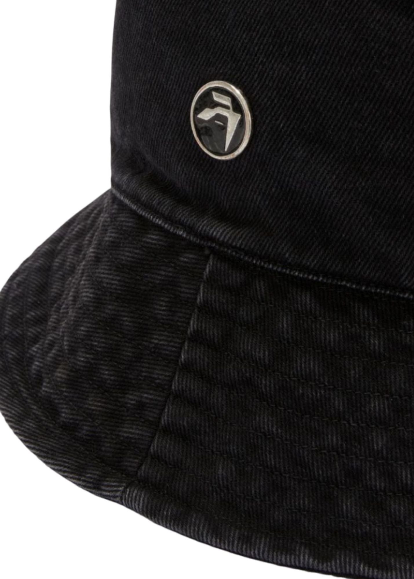 Denim Bucket Hat-Black
