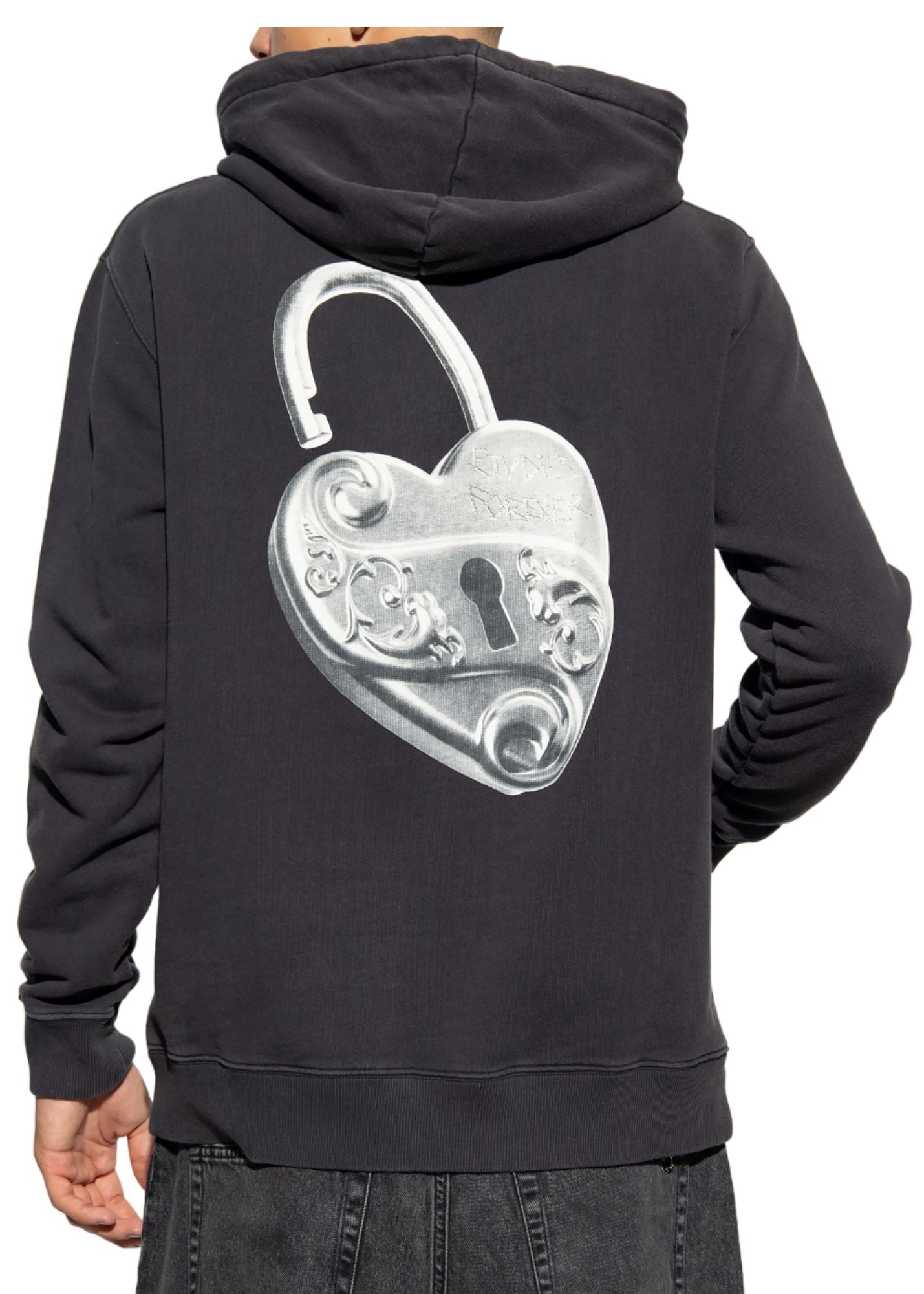 Klein Lovelock Hoodie-Washed Black