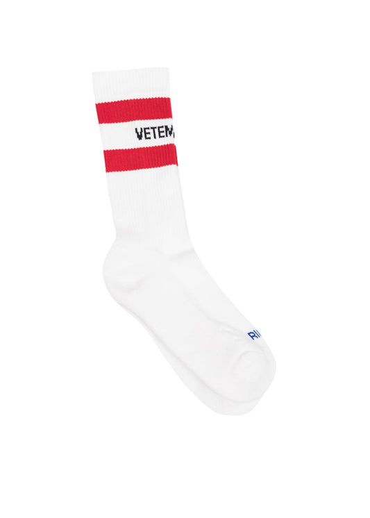 Logo Socks-White/Red