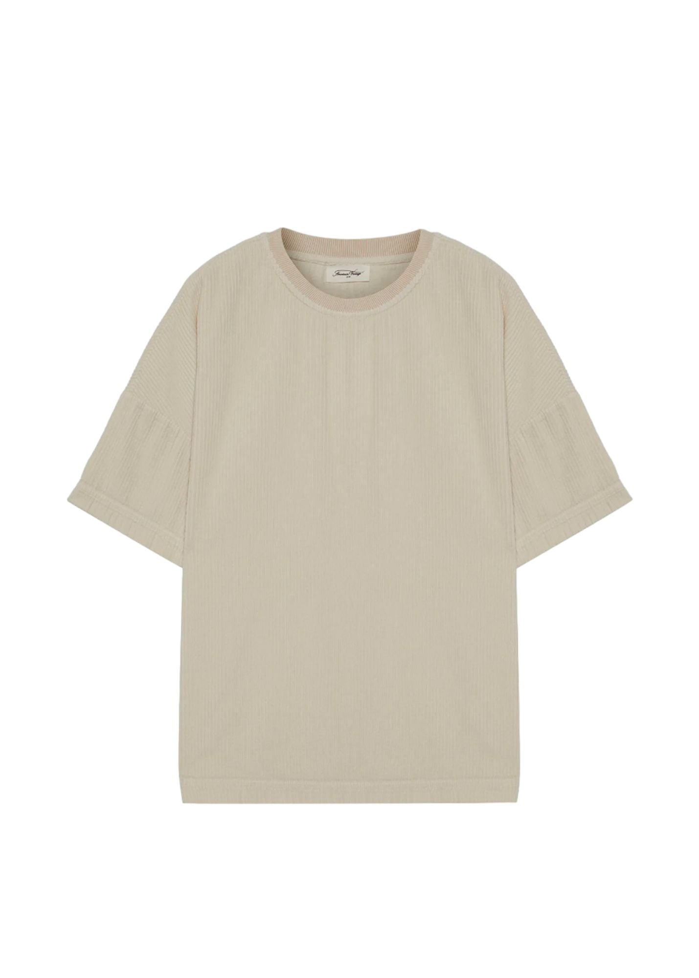 Bicycle Collar Tshirt-Ecru