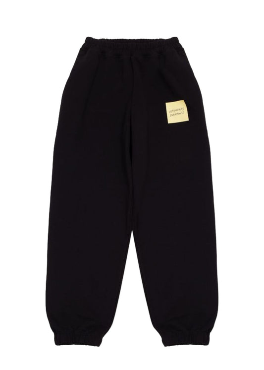 Knitted trousers-Black