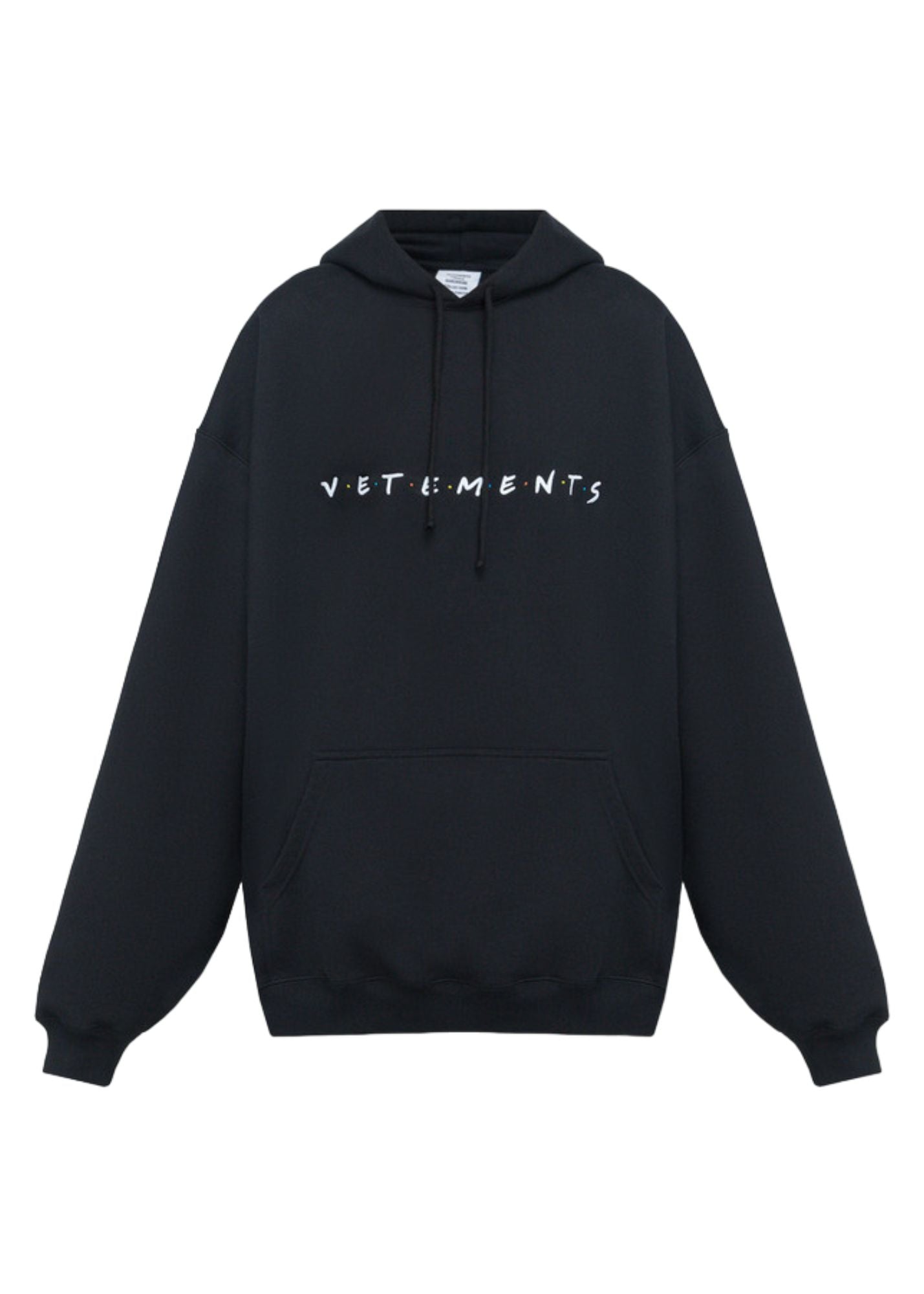 Embroidery Logo Hoodie-Black