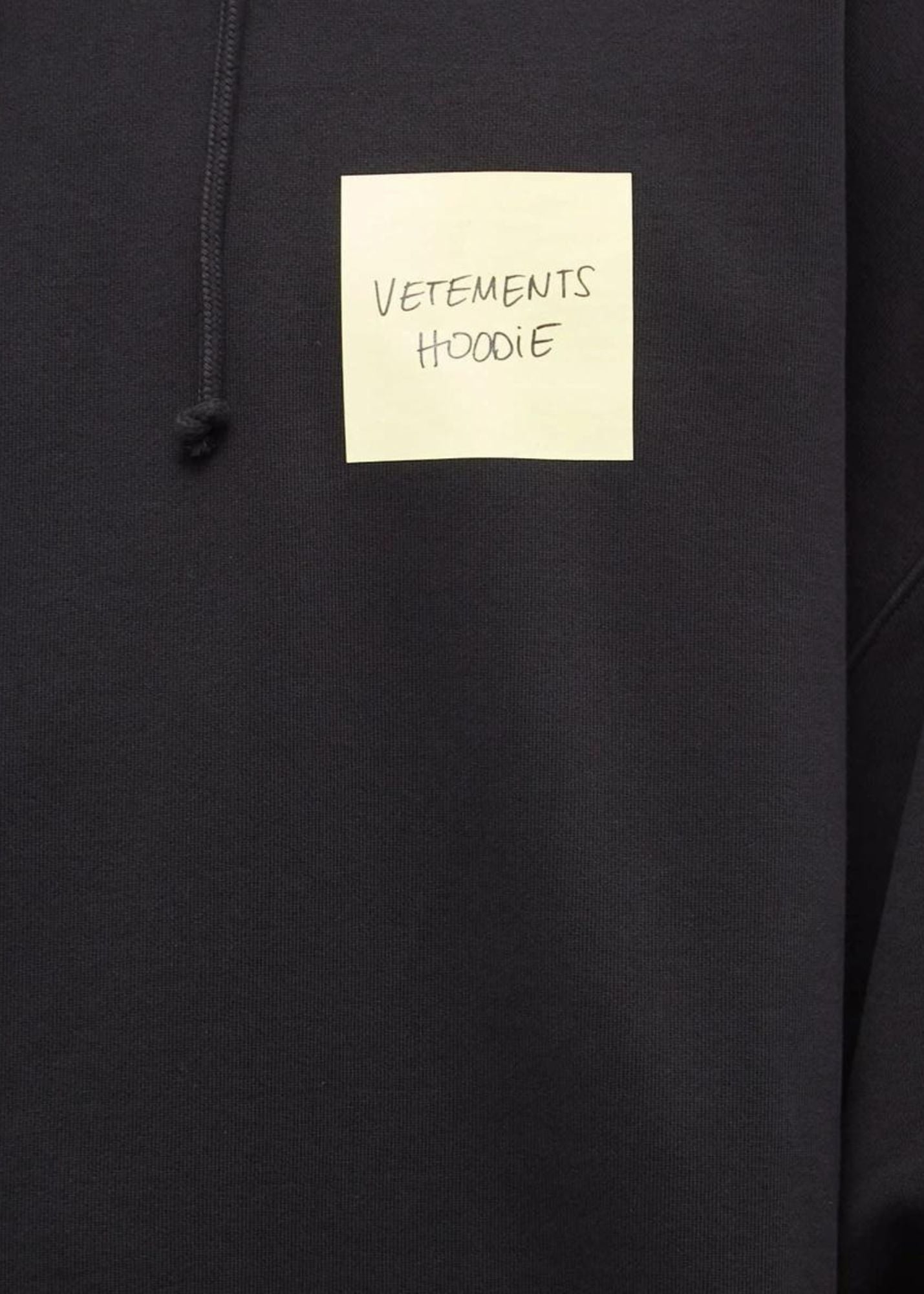 Sticker Logo Hoodie-Black