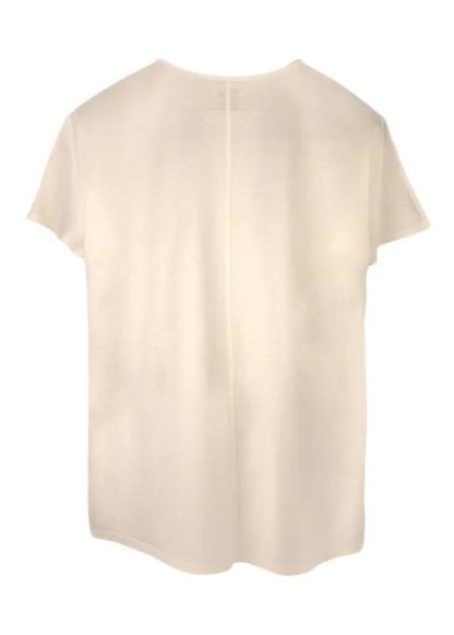 Mercerized Cotton T-Shirt-Pearl