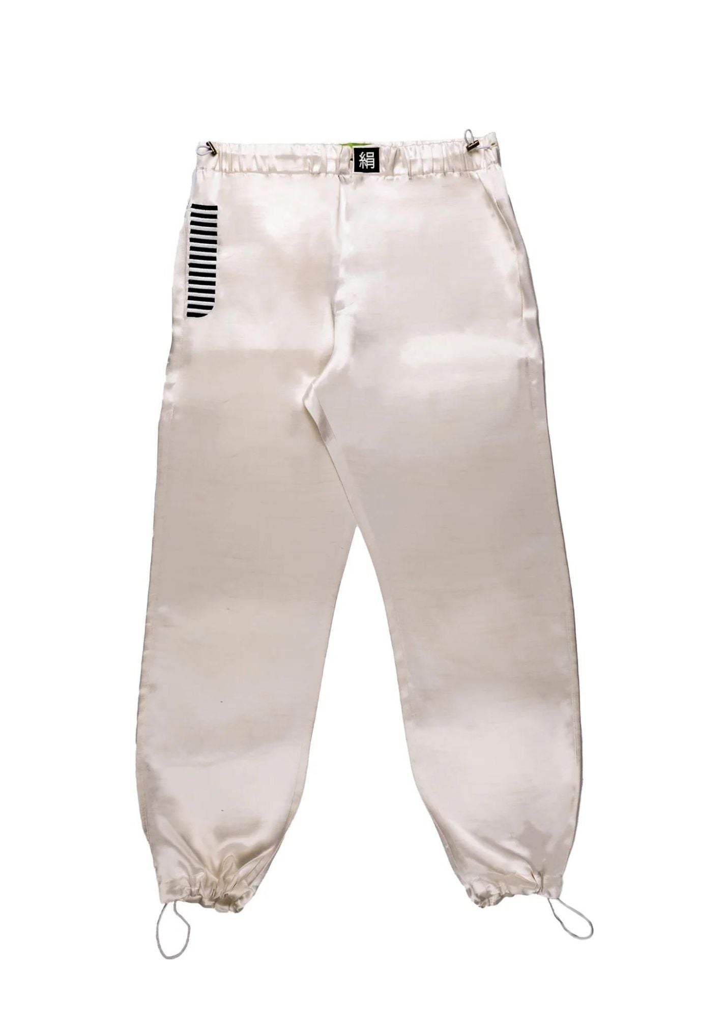 Taffeta Silk Pants-Ivory