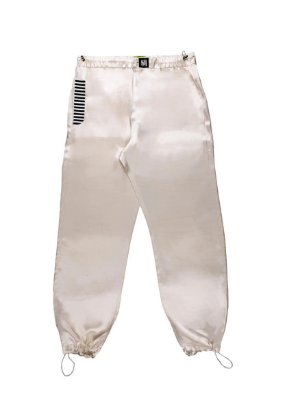 Taffeta Silk Pants-Ivory