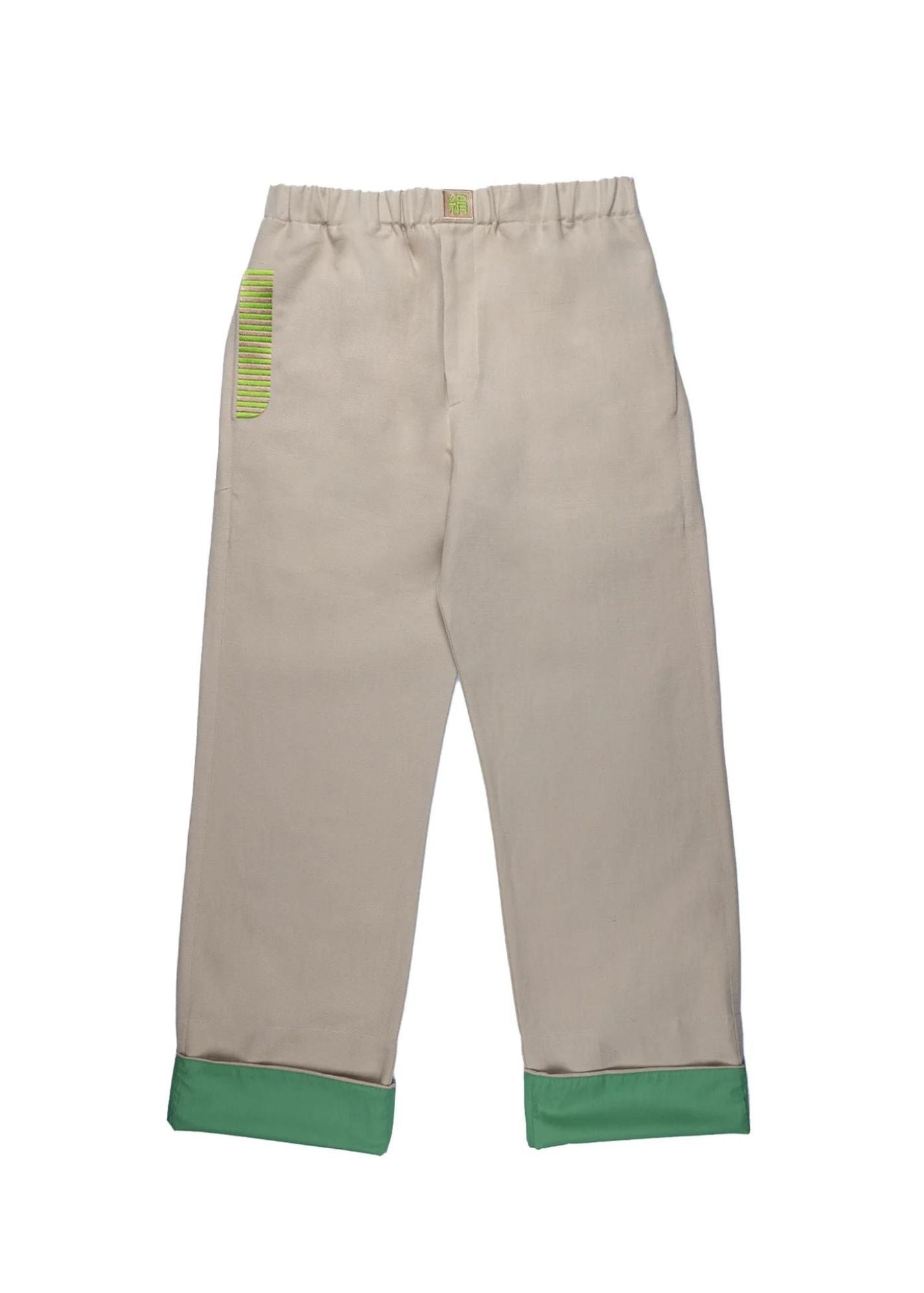 Irish Linen Pants-Beige