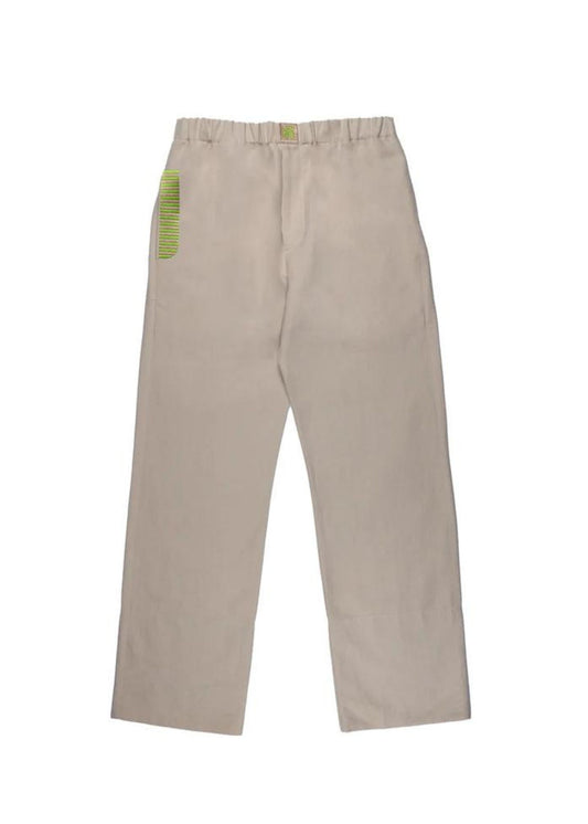 Irish Linen Pants-Beige