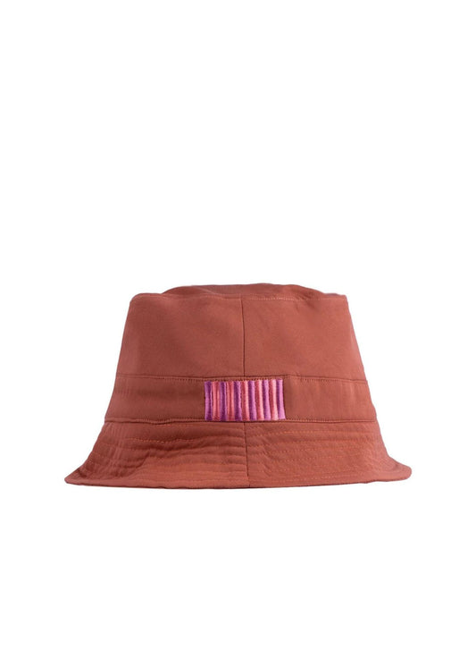 Bucket ItalianCupro Hat-Amethyst Pink