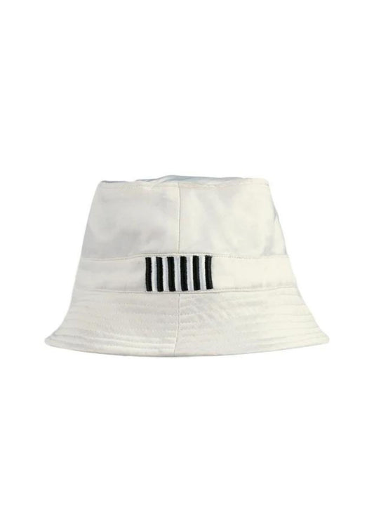 Taffeta Silk Bucket Hat-Ivory