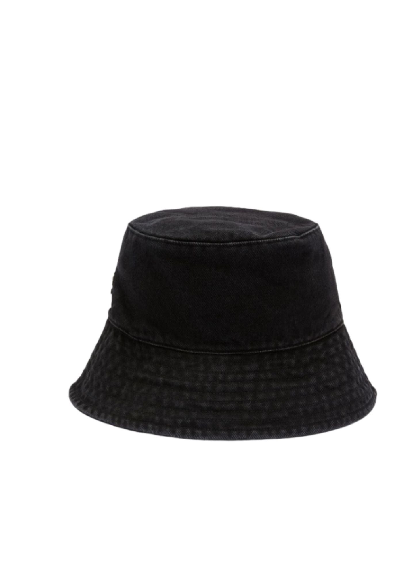 Denim Bucket Hat-Black