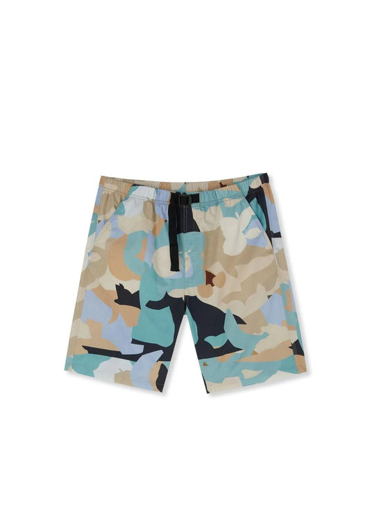 Poplin cotton shorts-Geo Camo print