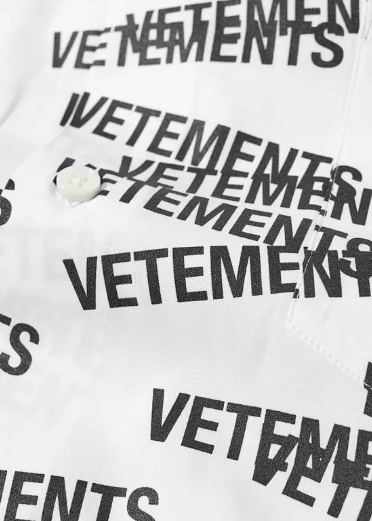 Stamped Logo Shirt-White/Black