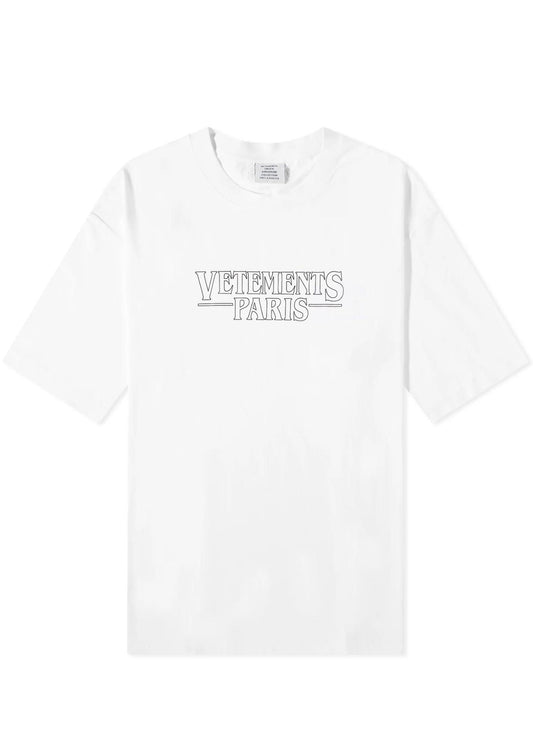 Paris logo T-Shirt-White