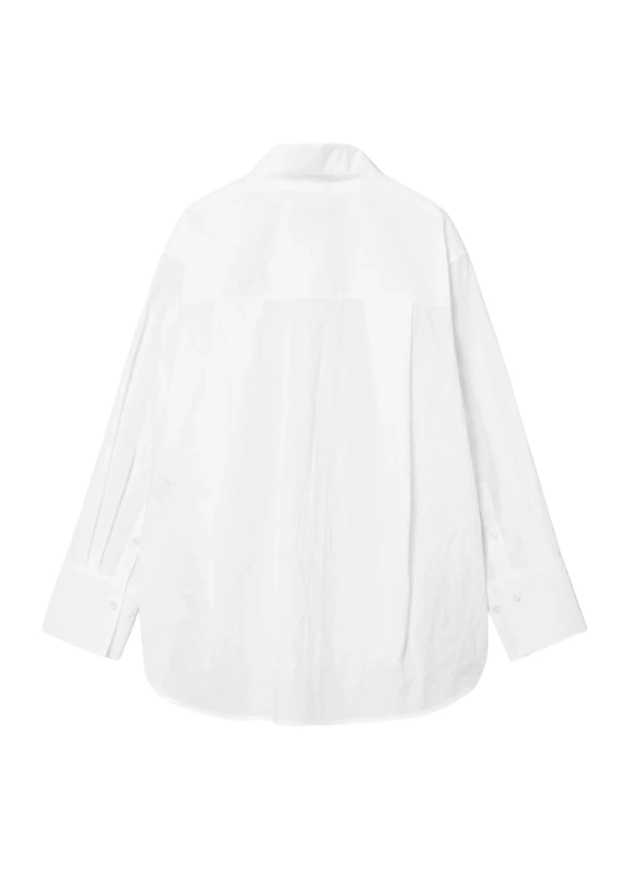 Light Crack Overfit Shirt-White